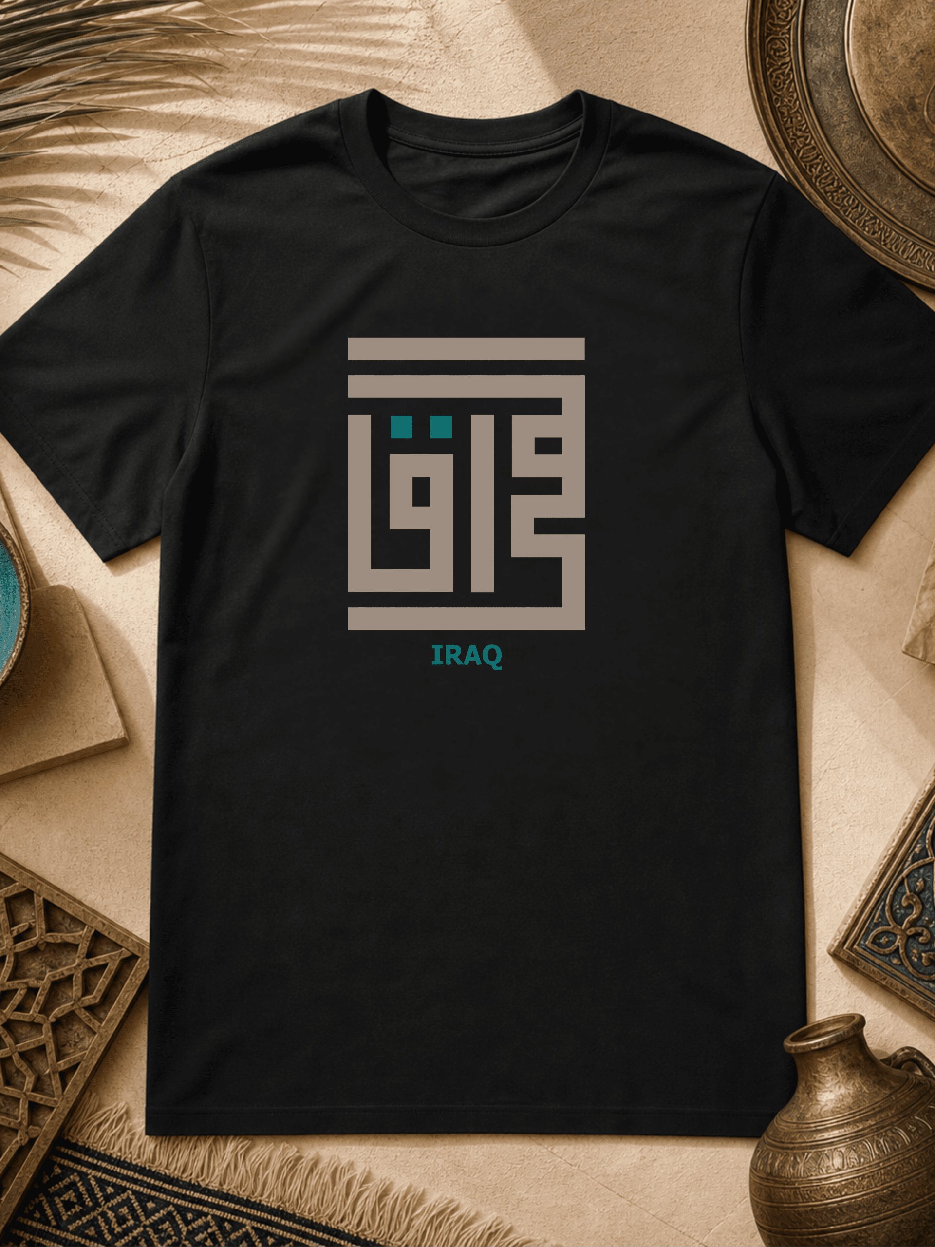 Irak Architektur arabische Kalligrafie leichte Unisex T‑Shirt
