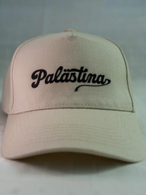 Klassische 5‑Panel Kappe mit modernem „Palästina“ Frontdesign